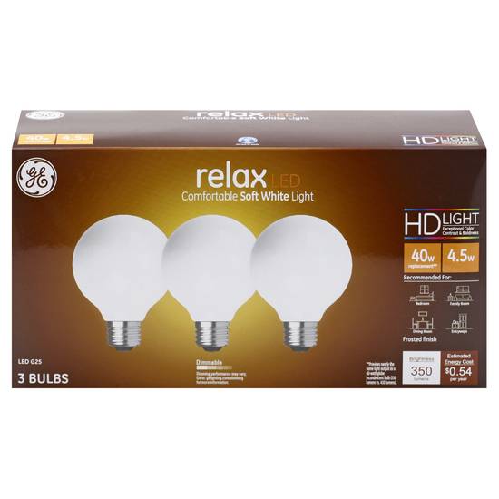 General Electric Led 4.5 Watts White Light Bulbs (3 ct)