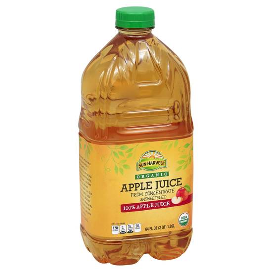 Sun Harvest Organic Apple Juice Unsweetened (64 fl oz)