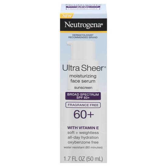 Neutrogena Sunscreen Moisturizing Face Serum Spf 60+