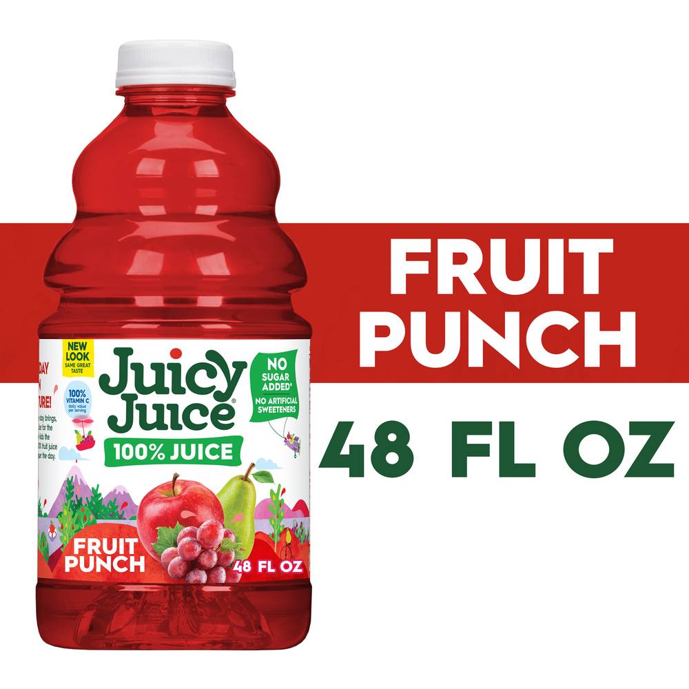 Juicy Juice No Added Sugar Fruit Punch 100% Juice (48 fl oz)