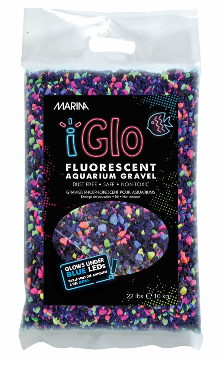 Marina iGlo Fluorescent Aquarium Gravel Galaxy, 1 lb