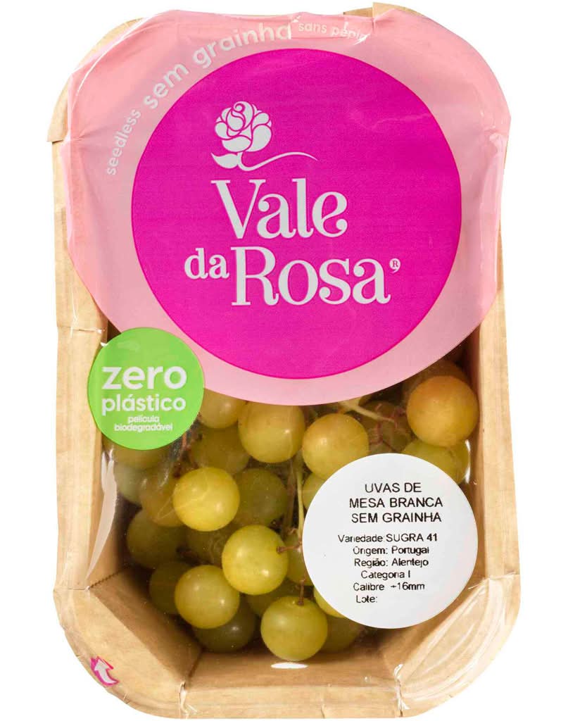 Vale da Rosa - Uva Branca sem grainha, embalagem de 500 g