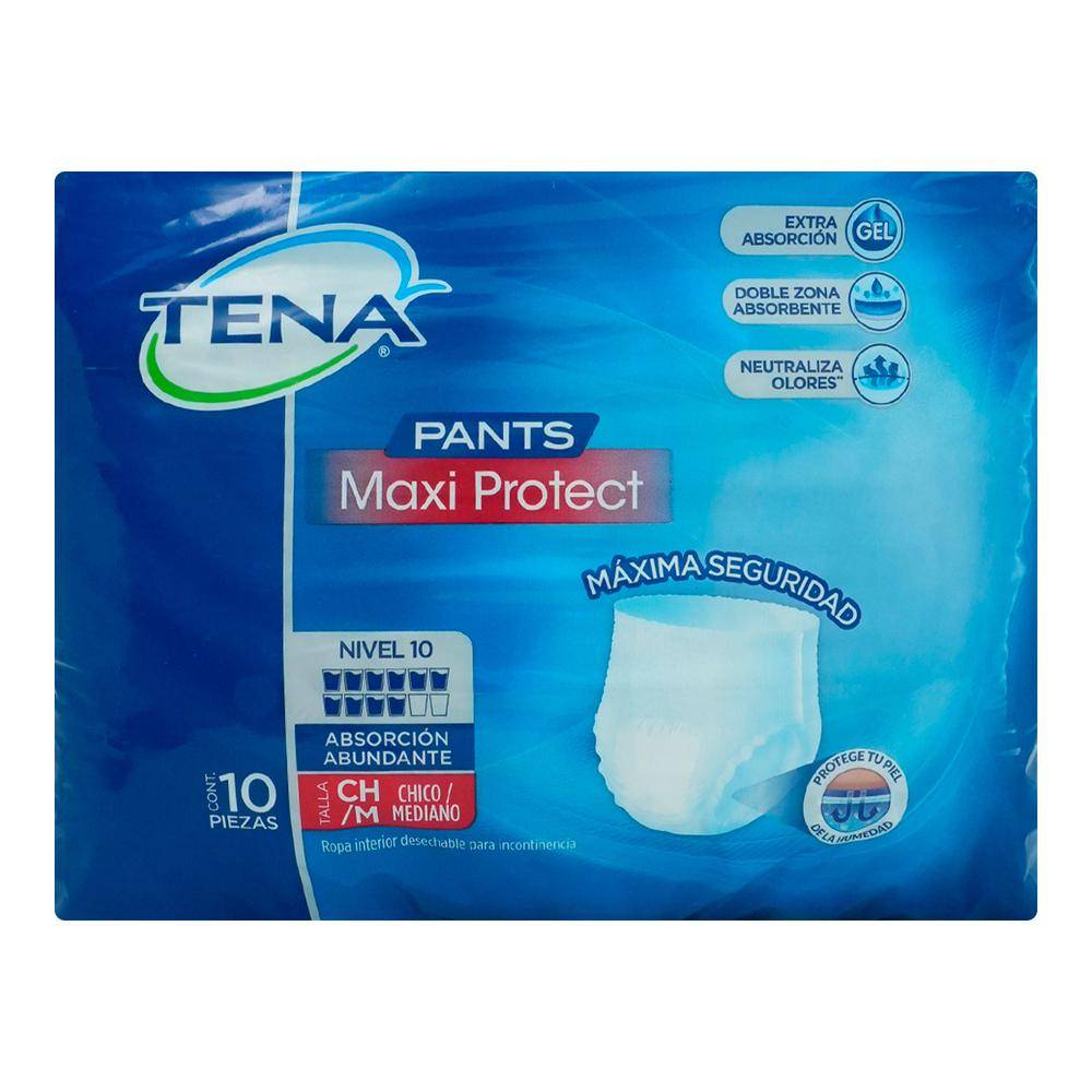Tena pants maxi protect ch/m (10 piezas)