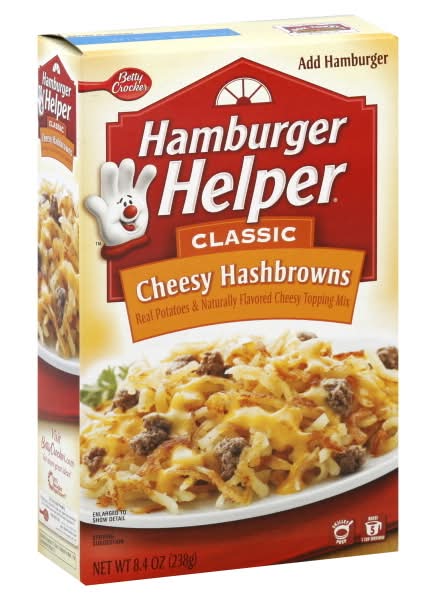 Hamburger Helper Potatoes & Topping Mix, Cheesy Hashbrowns (8.4 oz)