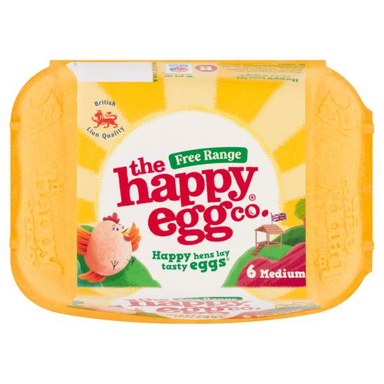 Happy Egg Medium Free Range Eggs x6