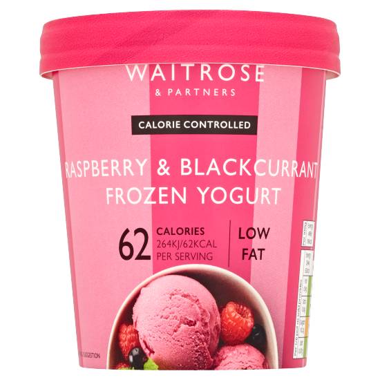 Waitrose Lovelife Raspberry & Blackcurrant Frozen Yogurt