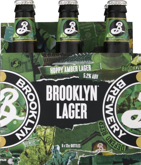 Brooklyn Brewery Domestic Hoppy Amber Lager Beer (6 pack, 12 fl oz)