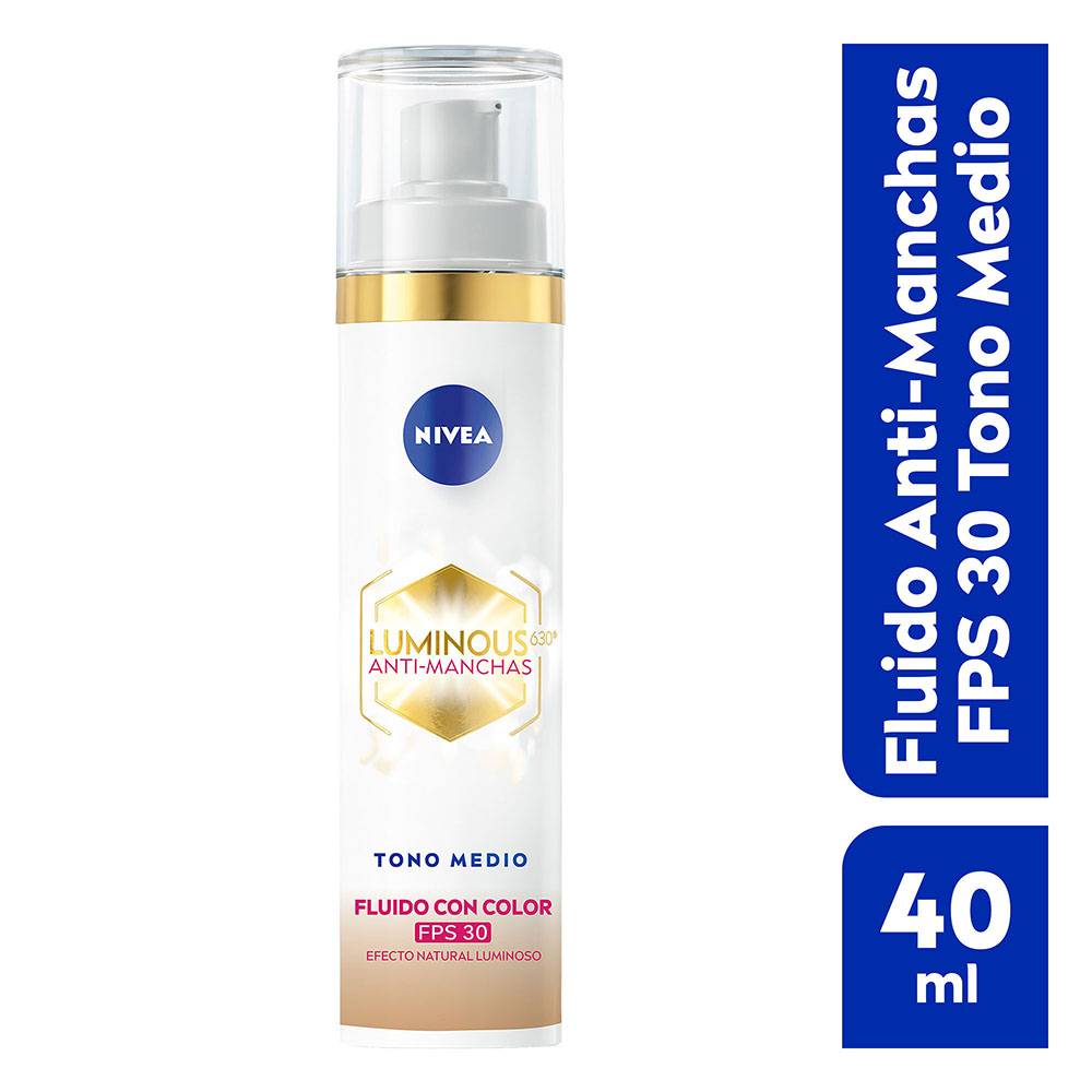 Nivea fluido con color fps 30 (Tono medio)