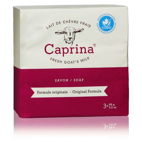 Original (3/90g) - caprina legendary fresh goat's milk soap original formula (3x90g, original formula)