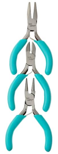 Bead Landing Mini Plier Set, Blue (3 ct)