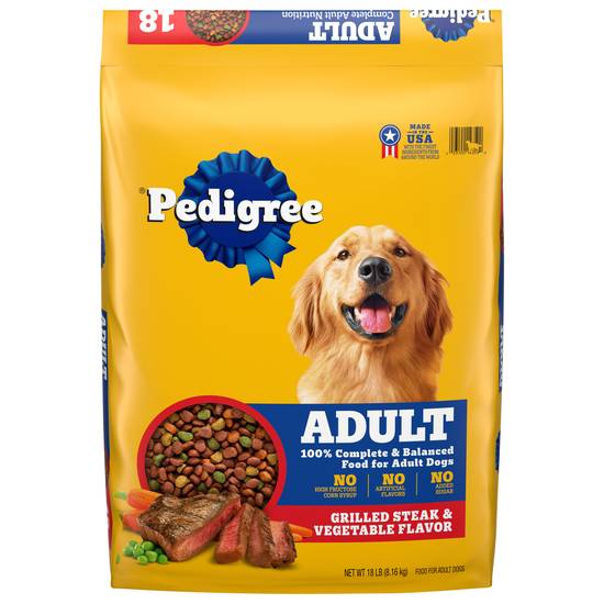 Pedigree Adult Complete Nutrition Grilled Steak & Vegetable Adult Dog Food
