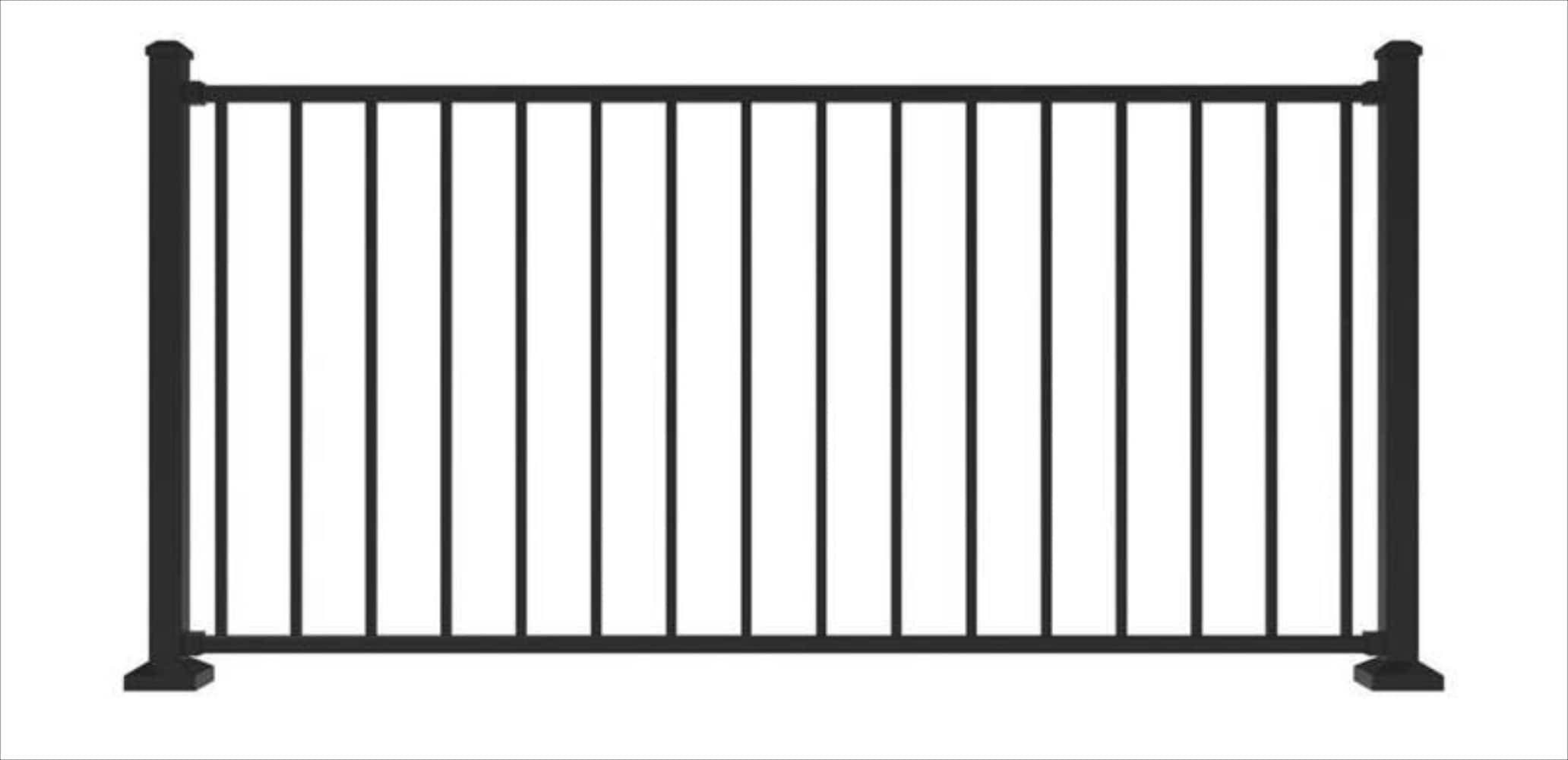 RELIABILT 4-1/4-in x 42-in Reliabilt Pressure Treated Black Sand Galvanized Steel Railing Panel | 5993544