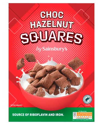 Sainsbury's Choco Hazelnut Cereal Squares (375g)