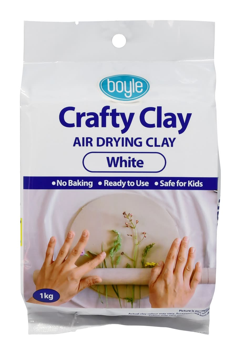 Boyle 1kg White Air Drying Crafty Clay