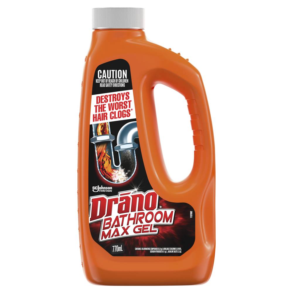 Drano Bathroom Max Gel Drain Cleaner (770mL)