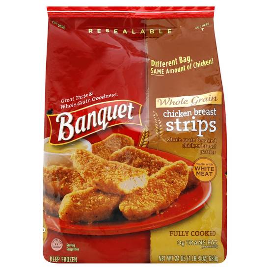 Banquet Whole Grain Chicken Breast Strips (24 oz)
