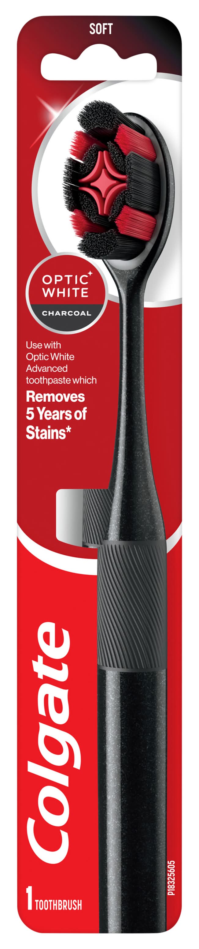 Colgate Optic White Charcoal Soft Toothbrush