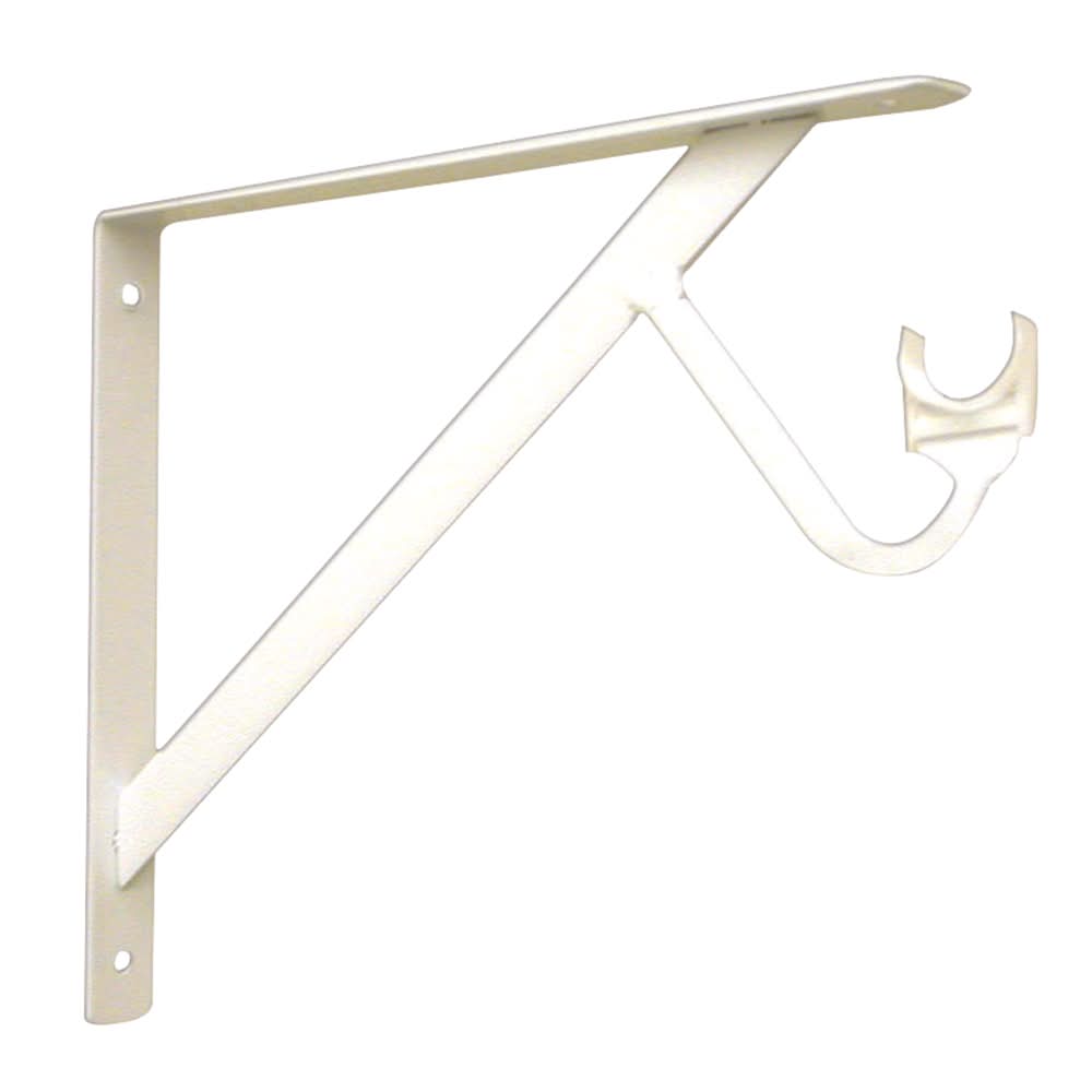 Knape & Vogt John Sterling White Steel Bracket 12 Ga. 11-1/4 In. L 500 Lb