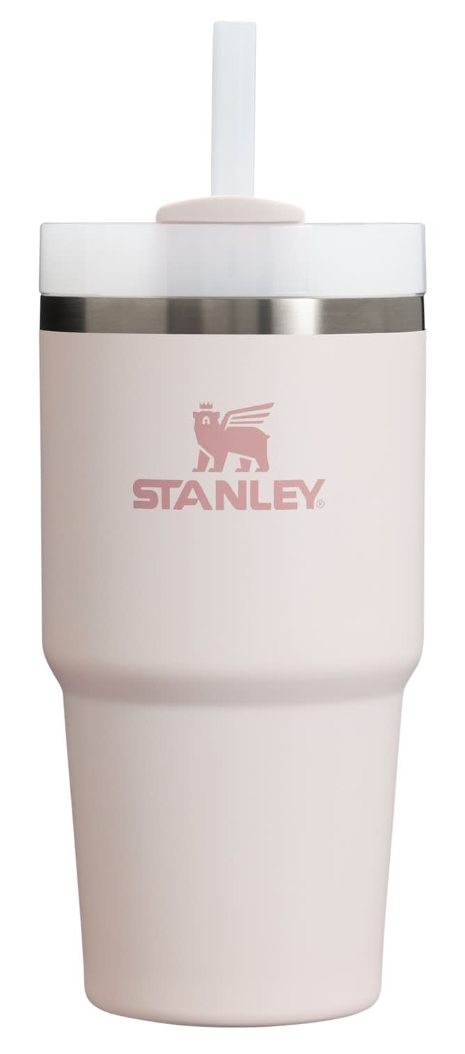 Stanley Quencher 20 -fl oz Stainless steel Insulated Water bottle - Rose Quartz