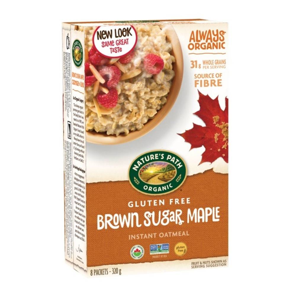 Nature's Path Gluten Free Brown Sugar Maple Oatmeal (320 g)