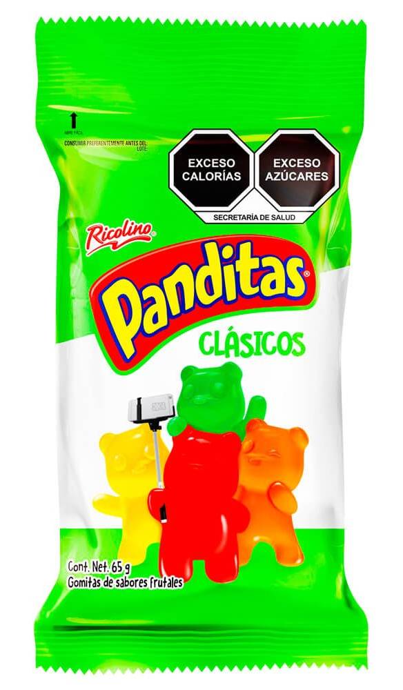 Panditas · Clásicos gomitas, frutales (65 g)