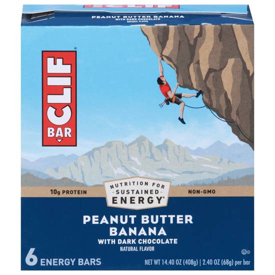 Clif Bar Peanut Butter Banana Energy Bars (6 pack, 2.4 oz)