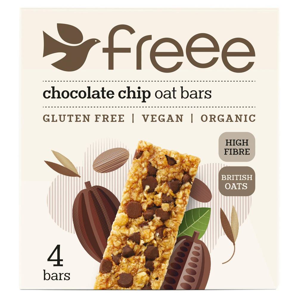 Freee Gluten Free Organic Chocolate Chip Oat Bars 4 x 35g