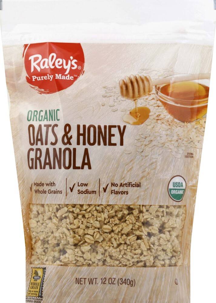 Raley'S Organic Oats & Honey Granola 12 Oz