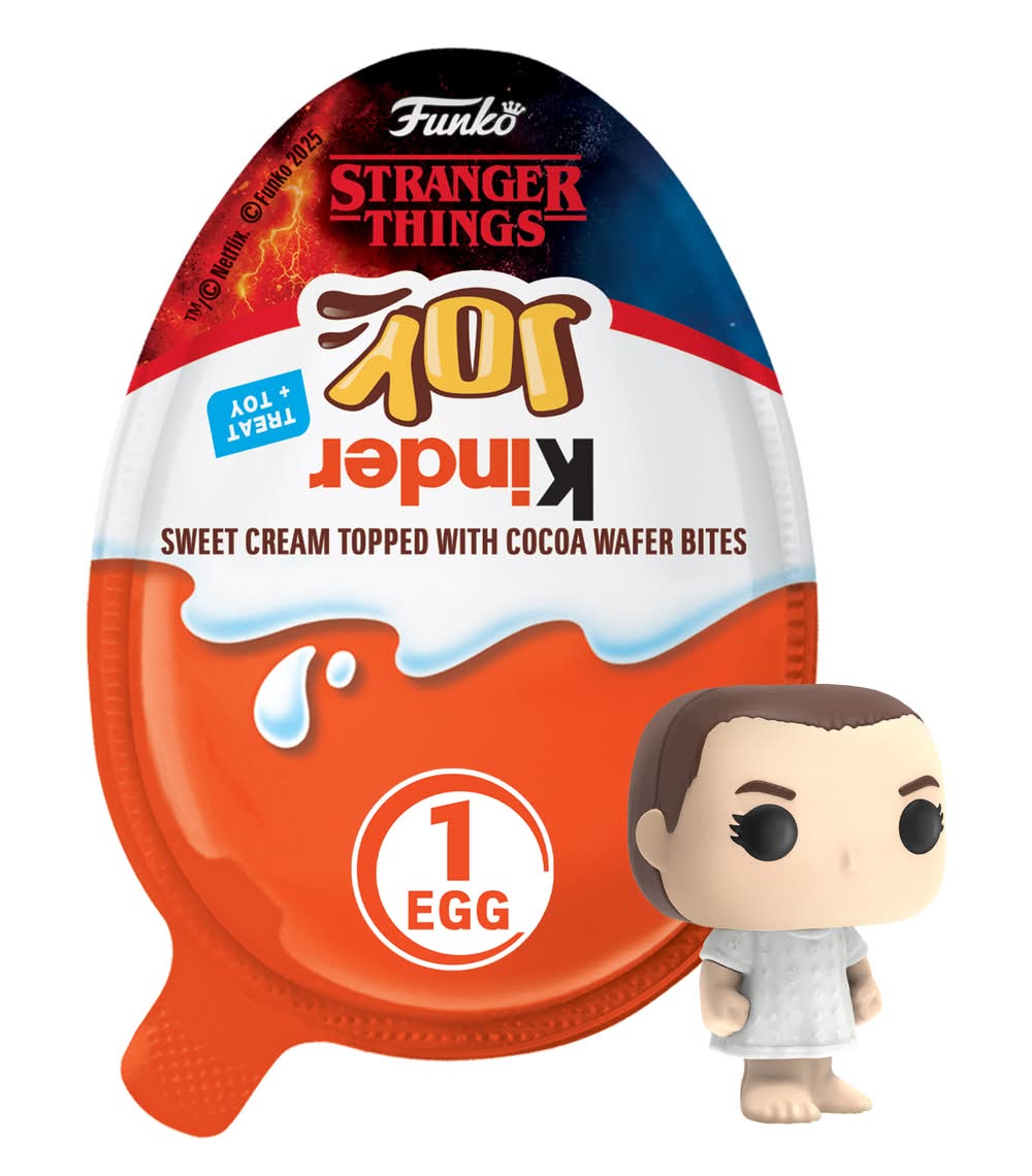 Kinder Joy Sweet Cream Topped With Cocoa Wafer Bites Treat & Toy (0.7 oz)