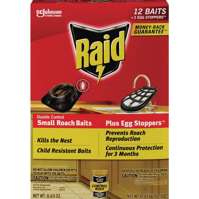 Raid Double Control Small Roach Baits V Plus Egg Stoppers (0.63 oz)