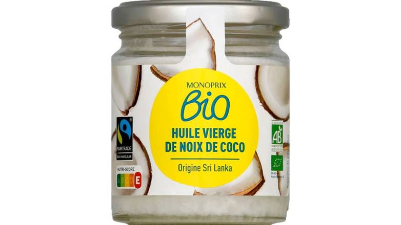Monoprix Bio - Huile vierge de noix de coco