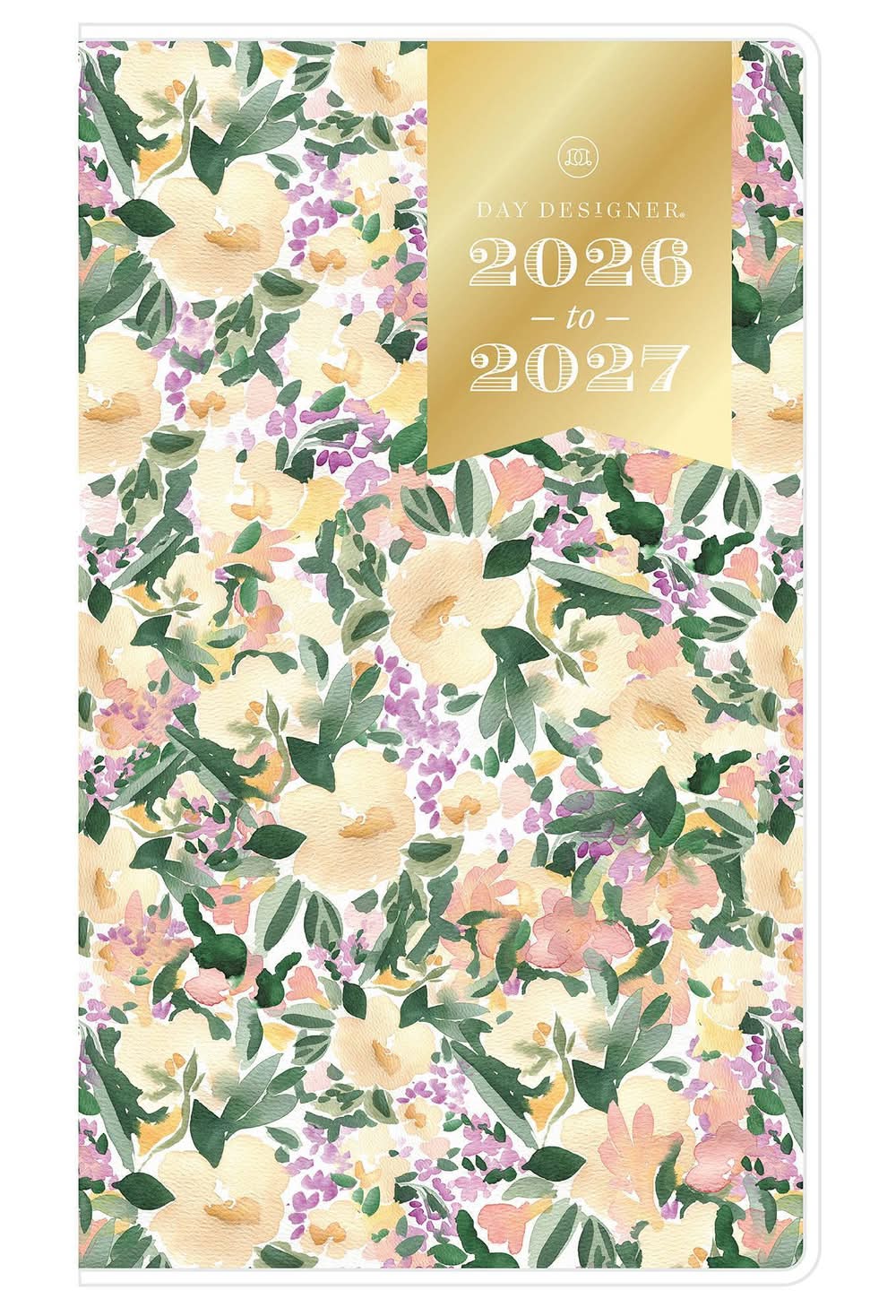 Blue Sky Day Designer 2026-2027 Monthly Planning Calendar 3.625"x6.125" Marjorie Floral Clear
