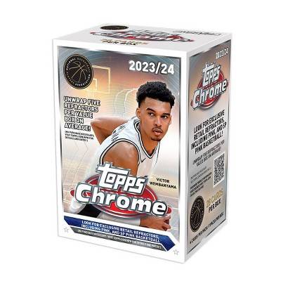 2023-24 Topps Chrome Basketball Trading Card Value Box