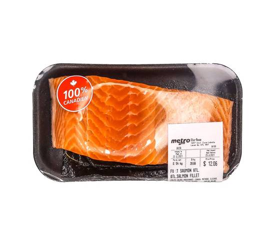 Filets de saumon atlantique frais - fresh atlantic salmon fillets (1 tray (approx. 500 g))