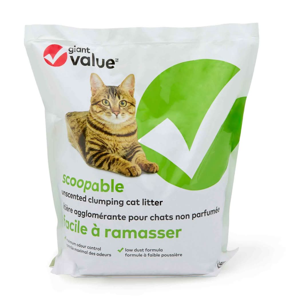 Giant Eagle Scoopable Unscented Clumping Cat Litter (4 kg)