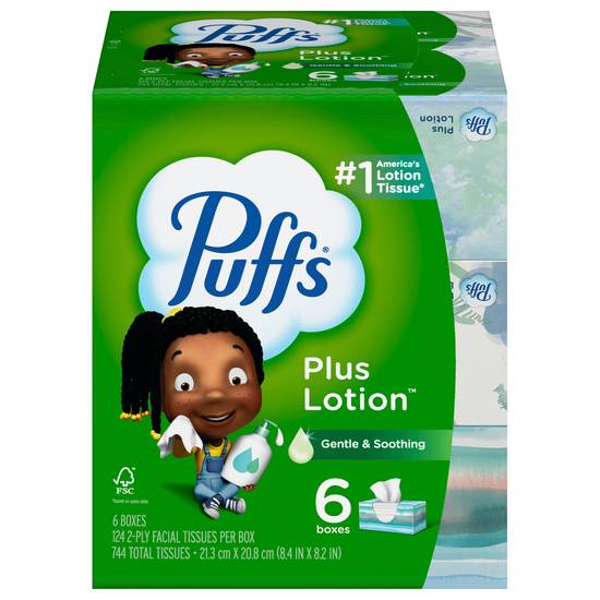 Puffs Facial Tissues With Lotion (744 ct)