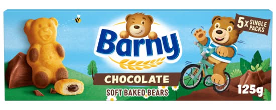 Barny Chocolate, Soft Baked Bears Biscuits (5 pack)