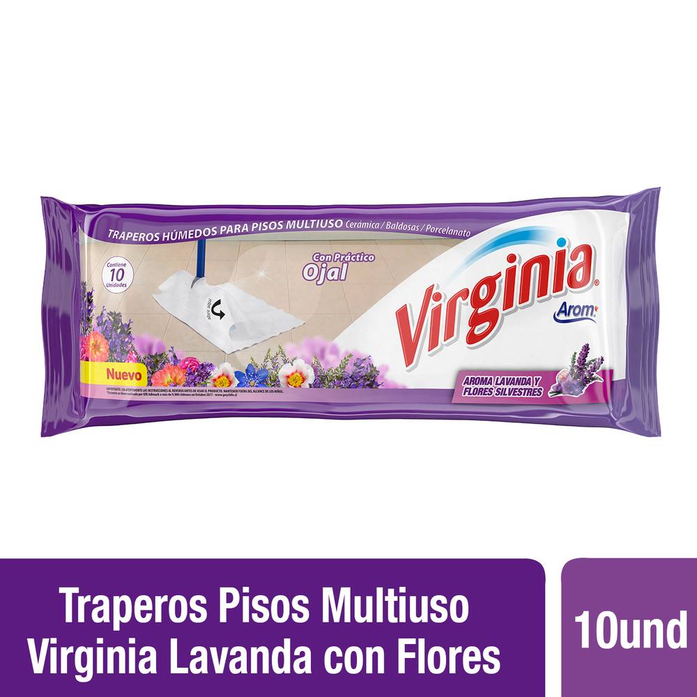 Virginia trapero húmedo (10 un) (lavanda - flores silvestres)