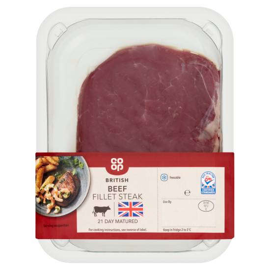 Co-op British Beef Fillet Steak (170g)