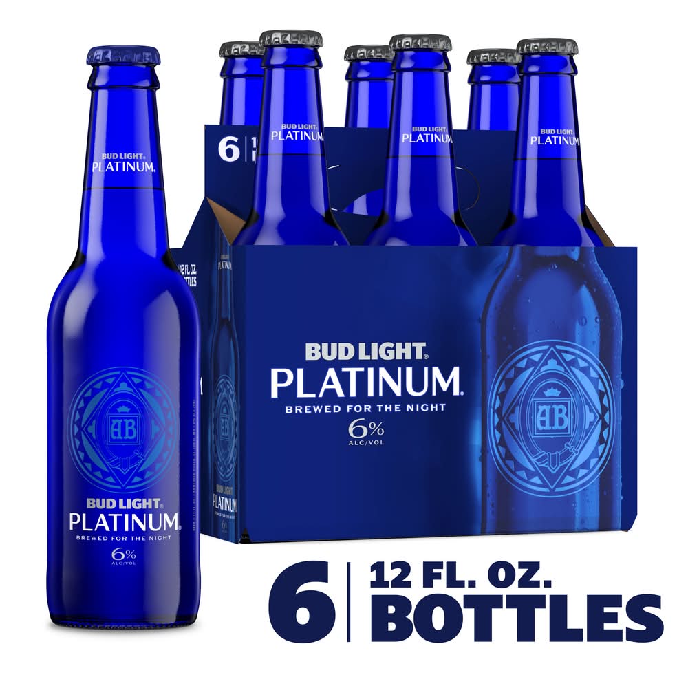Bud Light Platinum Lager Beer (6 x 12 fl oz)