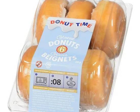 Glazed Donuts 6pk 250g