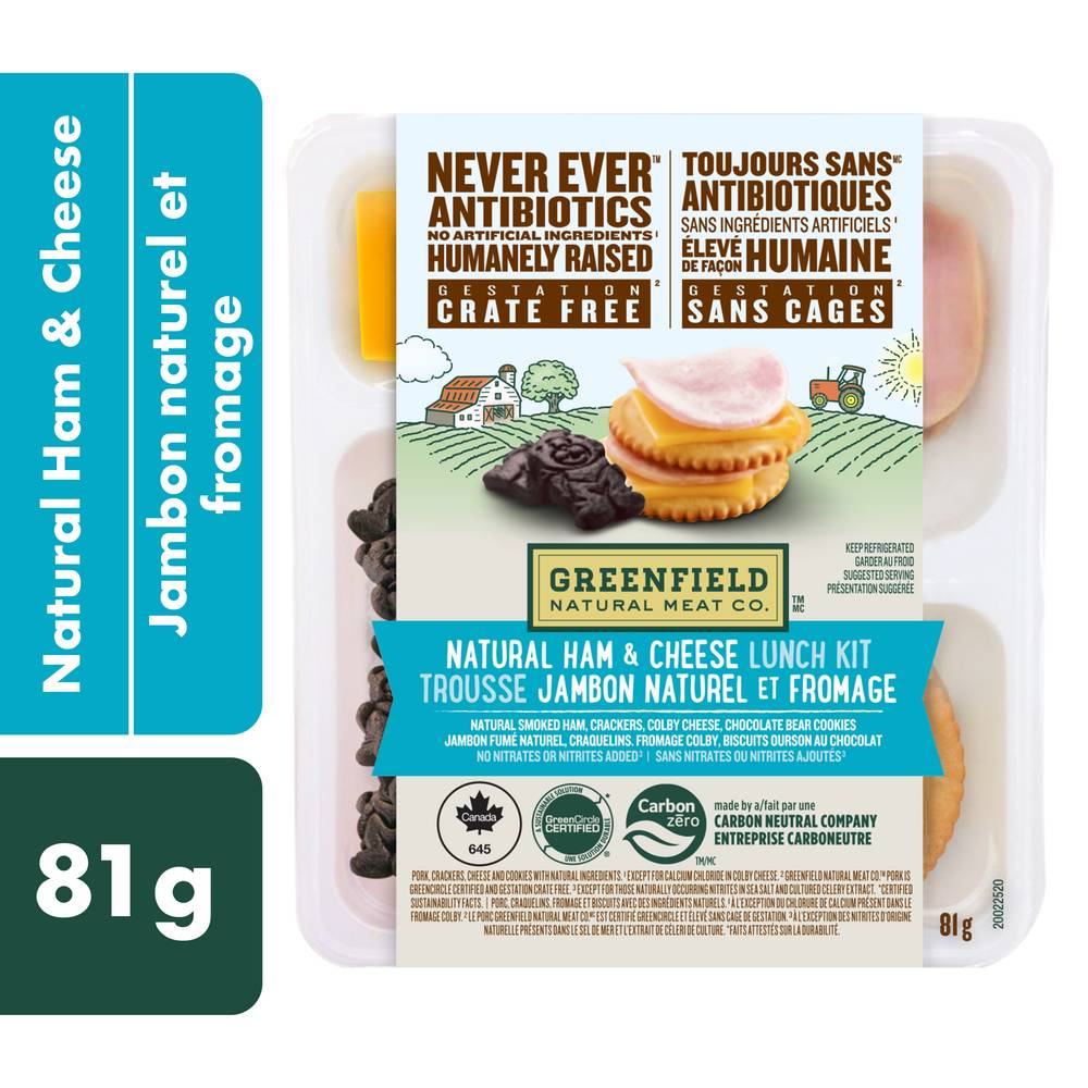 Greenfield Natural Ham & Cheese Lunch Kit