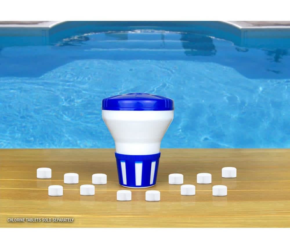Hdx Floating Chlorine / Bromine Dispenser For Spas, Hot Tubs And Small Pools
