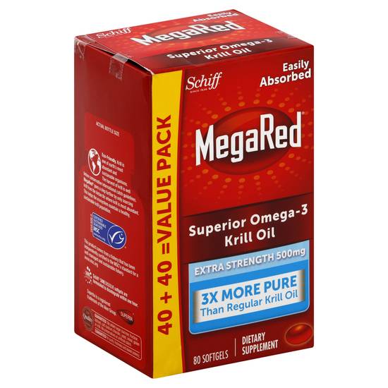 Megared Superior Omega-3 Krill Oil Extra Strength (80 ct)