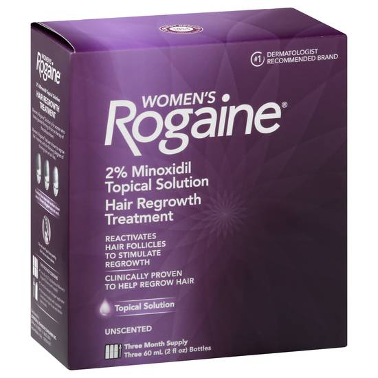 Rogaine Women's Unscented Hair Regrowth Treatment (3 ct)