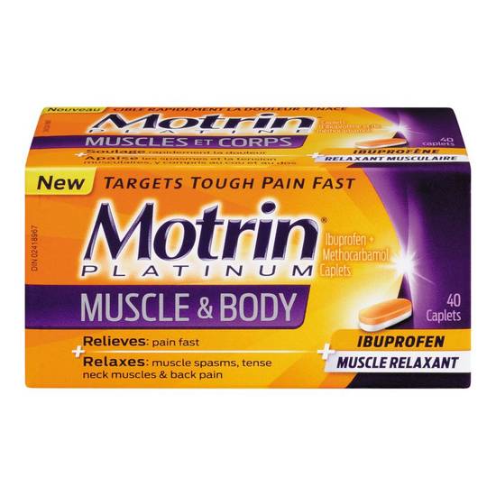 Motrin Platinum Muscle & Body Relaxant Caplets (40 units)