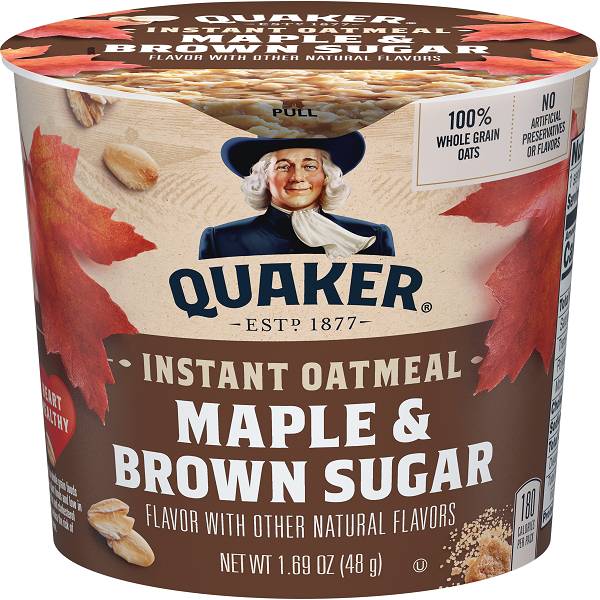 Quaker Instant Oatmeal, Maple & Brown Sugar (6 x 1.69 oz)