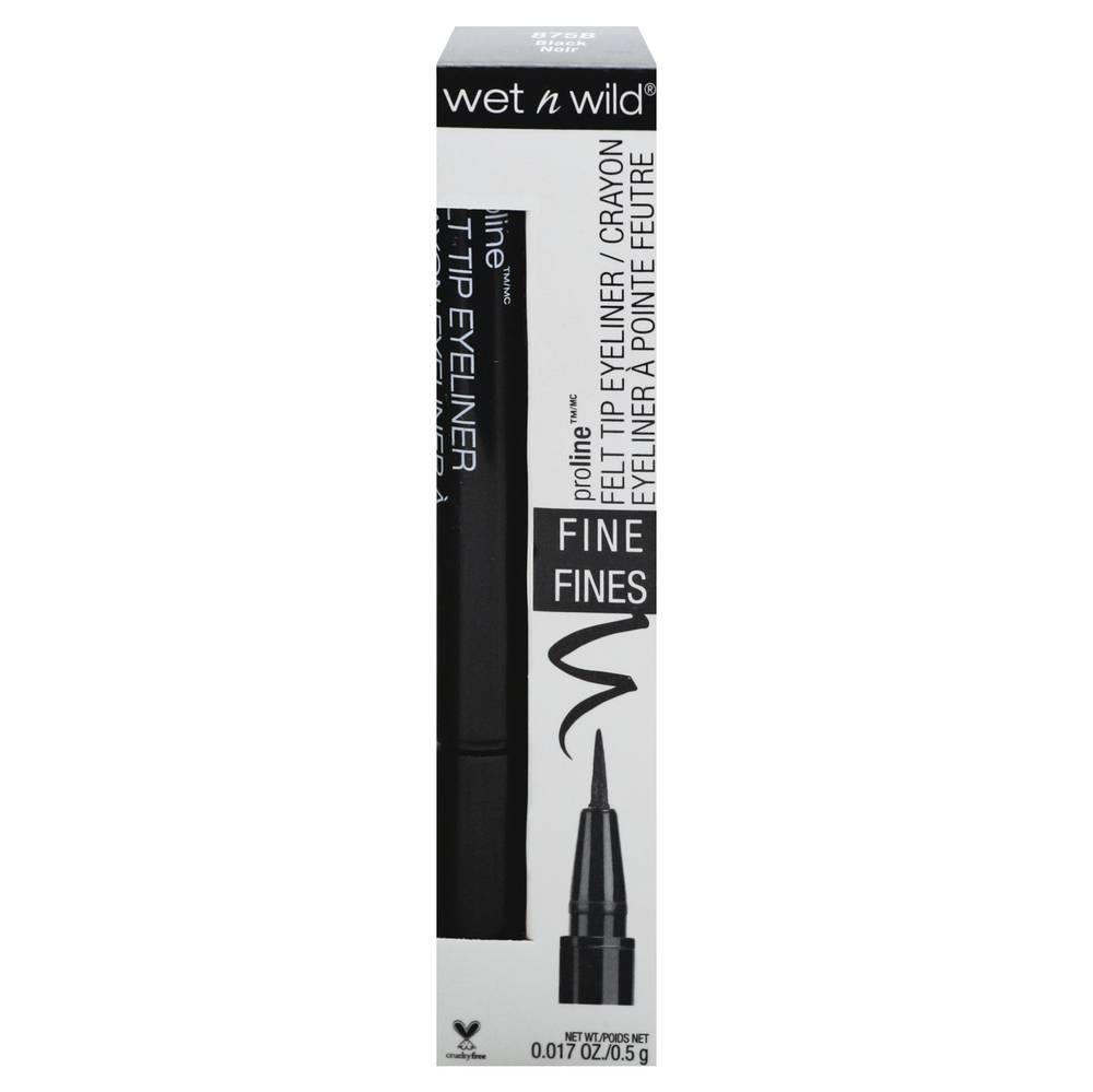 wet n wild Proline Felt Tip Black Eyeliner (0.1 oz)