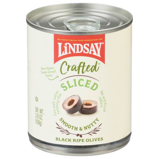 Lindsay Crafted Sliced Smooth & Nutty Black Ripe Olives (3.8 oz)