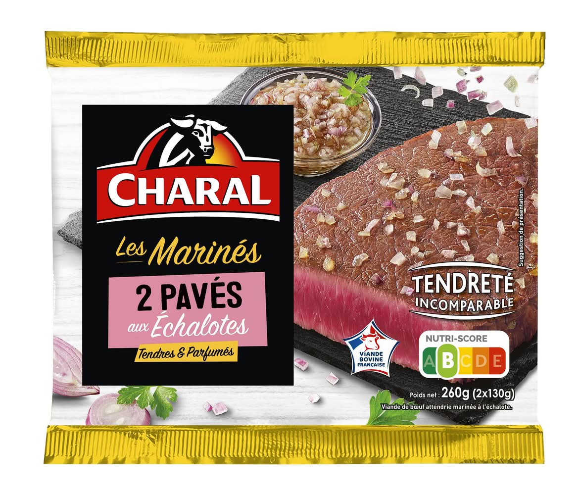 Charal - Pavés de bœuf marinés aux échalote (2 x 130g)
